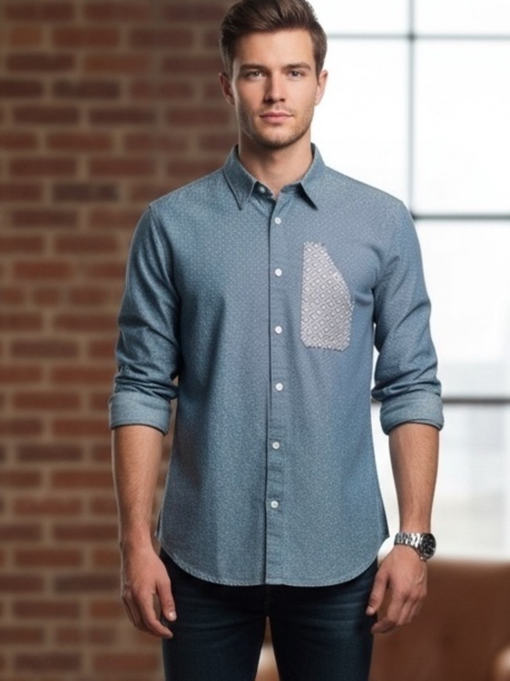 Won Woolf Originals New York Button Up Shirt